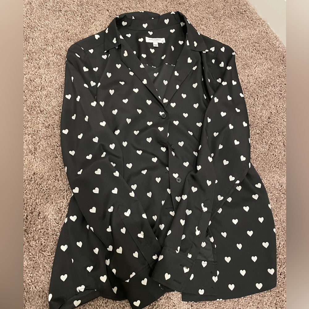 Equipment button down blouse